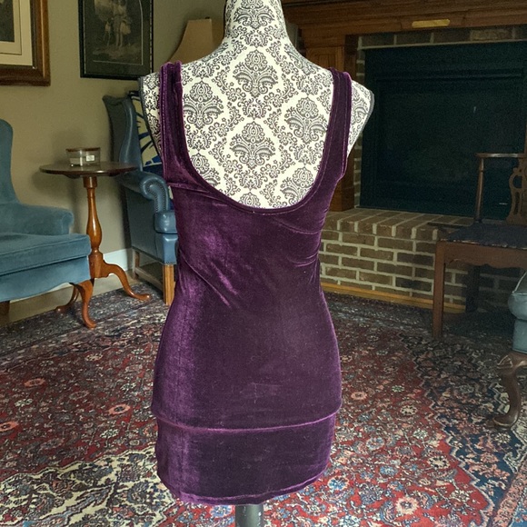 Free People | Purple Velvet | Mini Dress - Picture 5 of 6